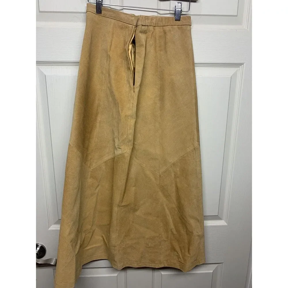 Terry Lewis Skirt Classic Luxuries Women's 100% Genuine Leather‎ Lined Size 6